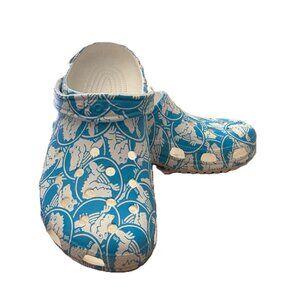 Crocs Adult Classic Duke University Blue Print Clogs Women Men